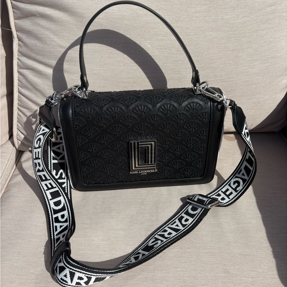 Karl Lagerfeld Simone Leather Handbag